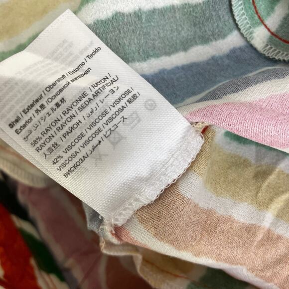 FARM Rio Anthropologie Rainbow Pants Womens Large Muilticolor Striped Jogger - Picture 10 of 11